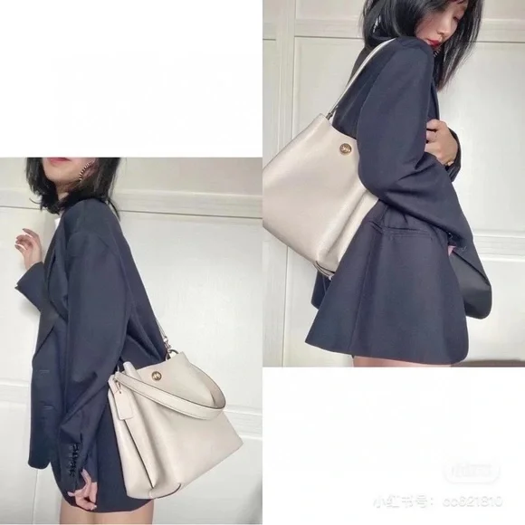 NWT ❇️Coach pebble leather Charlie bucket bag - Picture 3 of 12